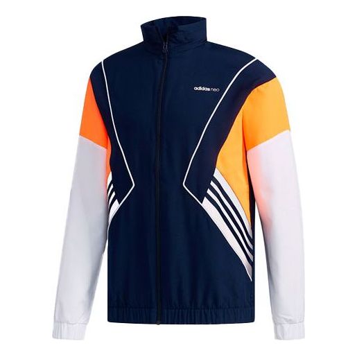 adidas neo M CS CLBLCKD WB Casual Sports Hooded Jacket Navy Blue FK3493
