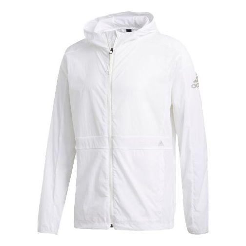 adidas Windtight Sports Hooded Rash Guards Men White FT2779