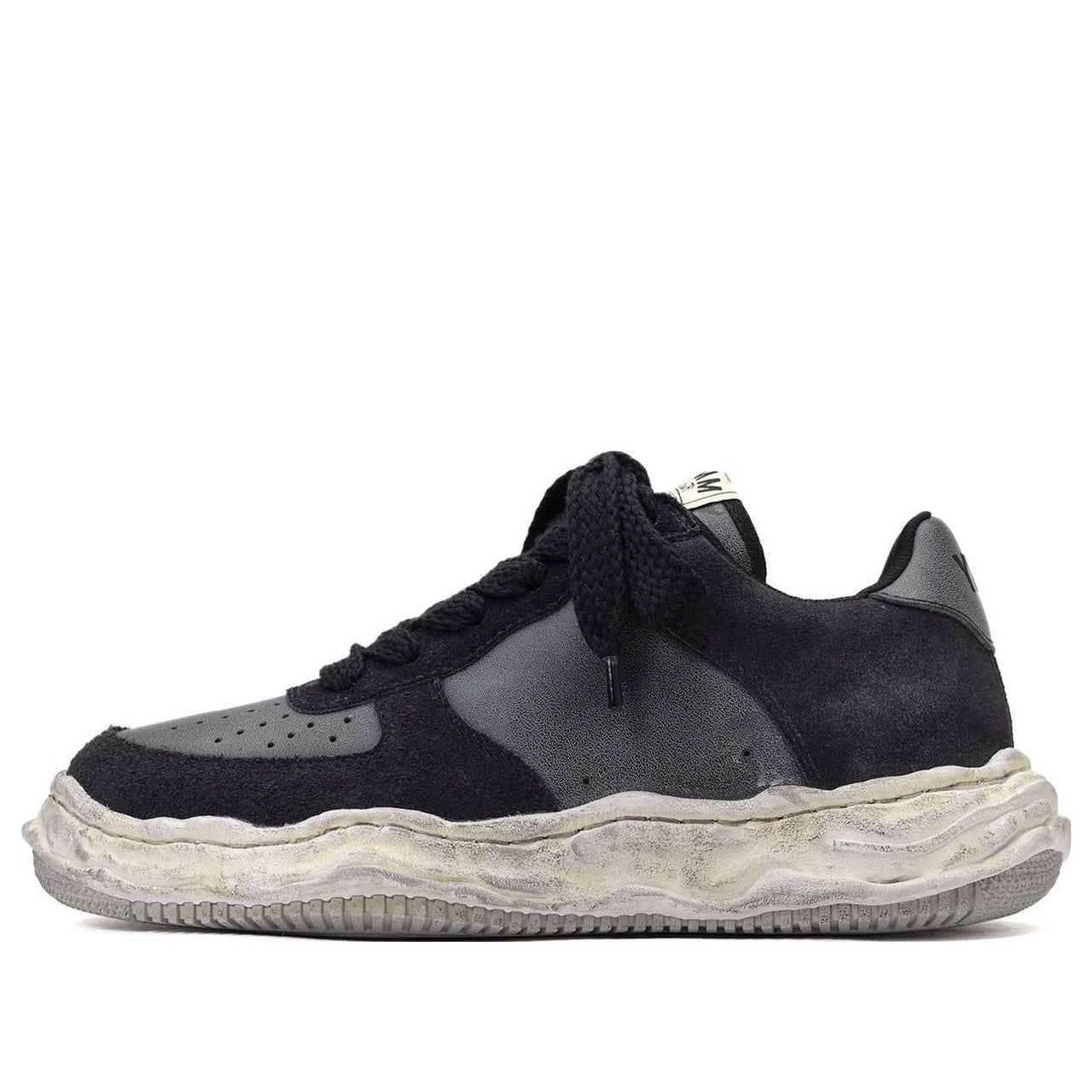 Maison MIHARA YASUHIRO Wayne OG Sole Distressed Leather Low 'Black' A10FW710-BLACK