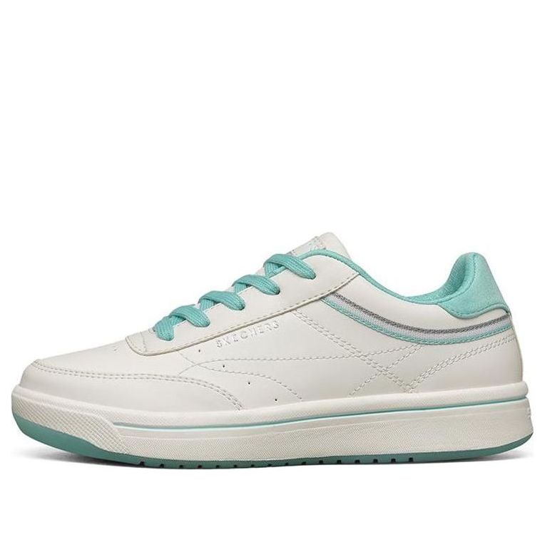 (WMNS) Skechers Downtown Low-TopSneakers White/Green 74431-WAQ