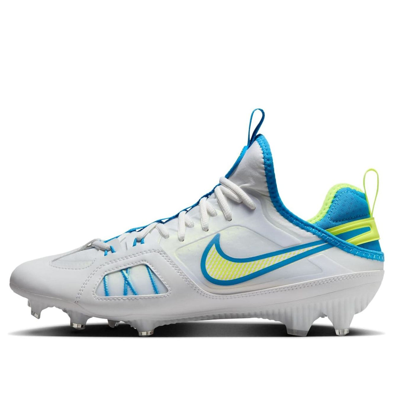 Nike Huarache 9 Varsity LAX SE 'White Volt Vivid Blue' FZ3620-100
