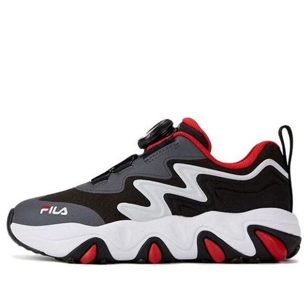 (PS) FILA Essential Casual Sneakers 'Grey Black Red' K14B342502FBC