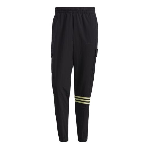 adidas neo M Ss May Wv Tp1 Casual Elastic Sports Long Pants Black GP4793