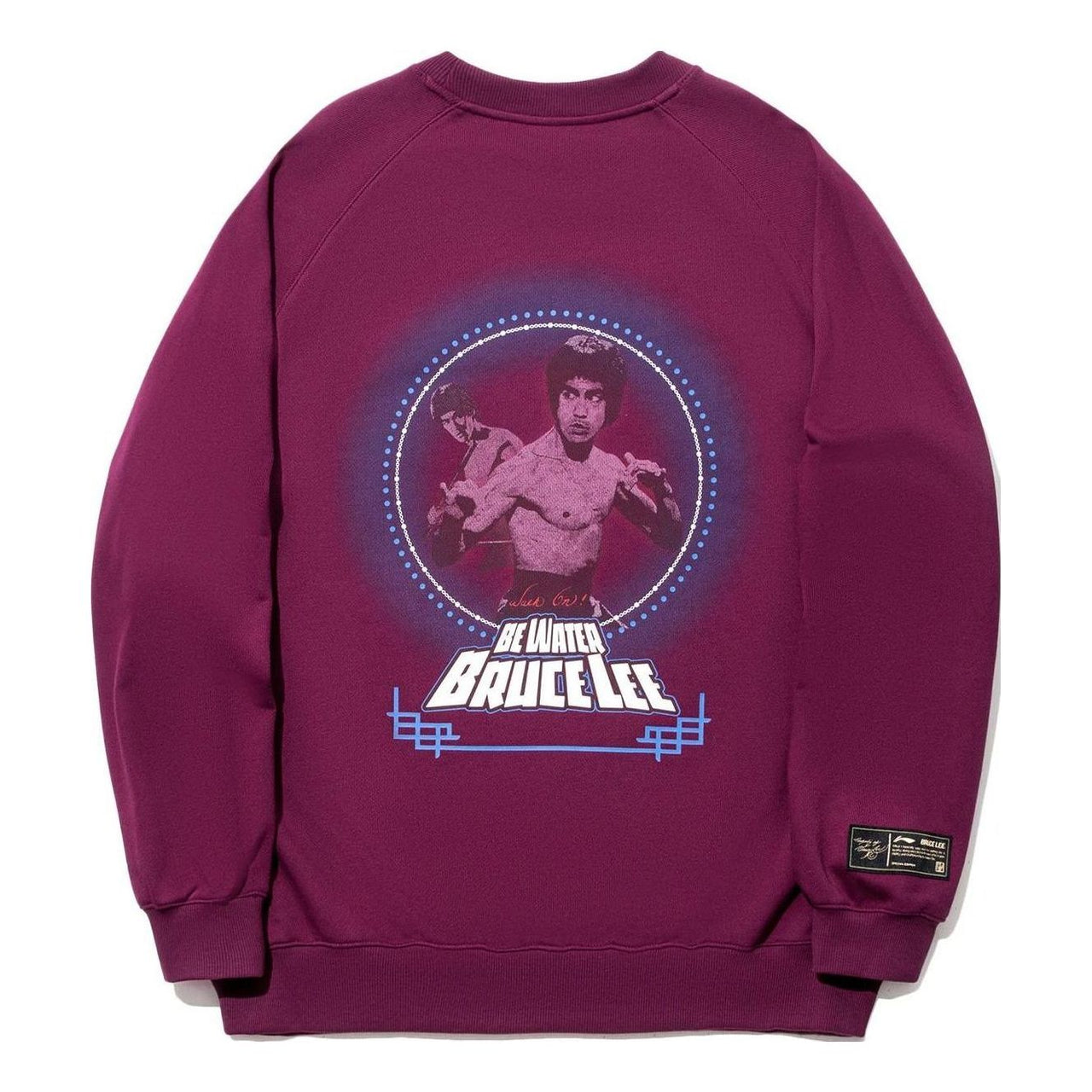 Li-Ning x Bruce Lee Graphic Sweatshirt 'Purple' AWDTC75-1