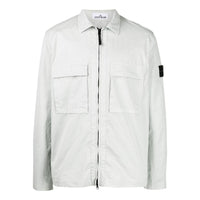 STONE ISLAND Compass Zipped Shirt 'White' 771511710-V0061