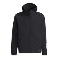 adidas Running Sports Training Hooded Jacket Black H40880