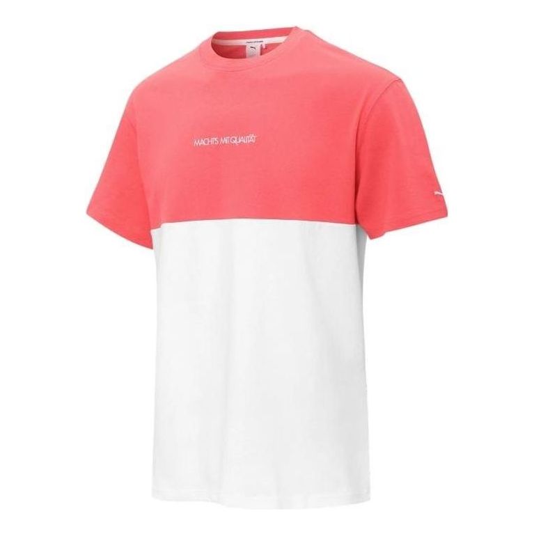 PUMA MMQ ColorBlock Tee 'Pink' 537511-35