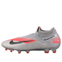 Nike Phantom Vision 2 Elite DF FG 'Metallic Grey Crimson' CD4161-906