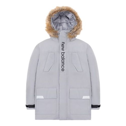 New Balance Parka Jacket 'Grey Black' AMJ04356-GR