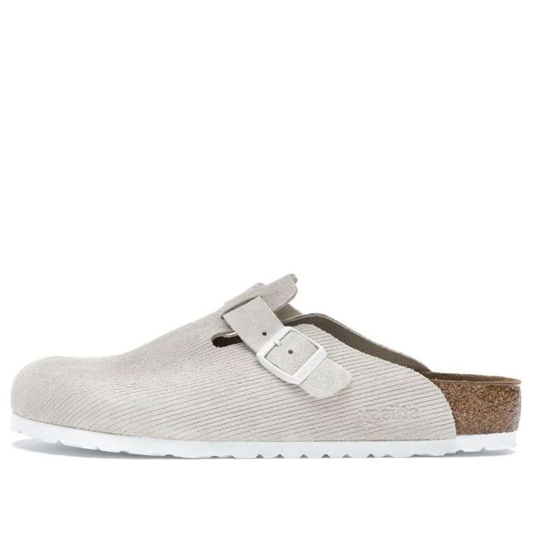 Birkenstock x Stssy Boston Suede Embossed 'Bone' 1019742
