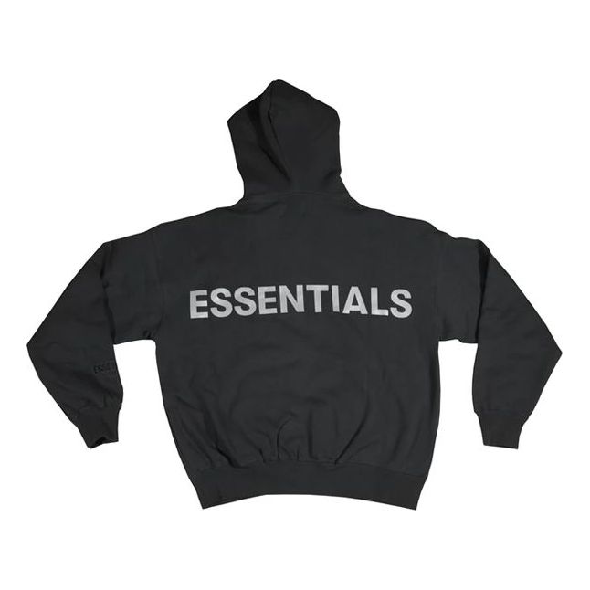 Fear of God Essentials FW19 3M Logo Pullover Hoodie 'Black' FOG-FW19-10