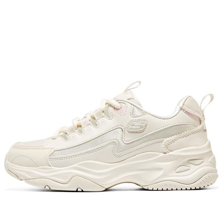 (WMNS) Skechers D'lites 4.0 'White' 896156-OFWT