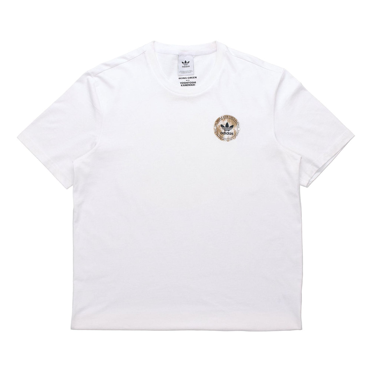 adidas originals Artist Tee Ss Pattern Printing Sports Male White HA4704