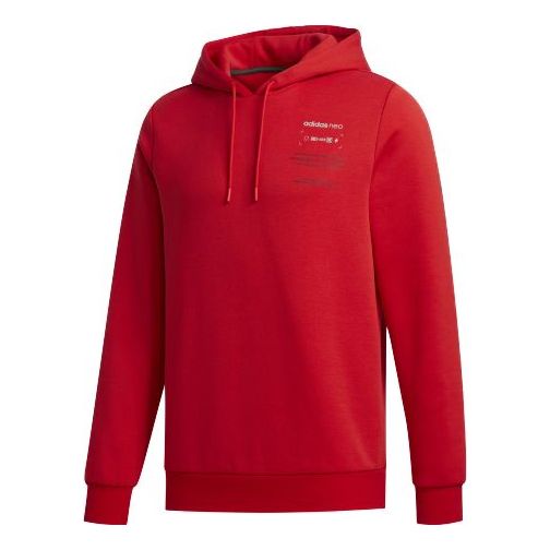 adidas neo M Cs Hoody 2 Sports Pullover Red GG3386