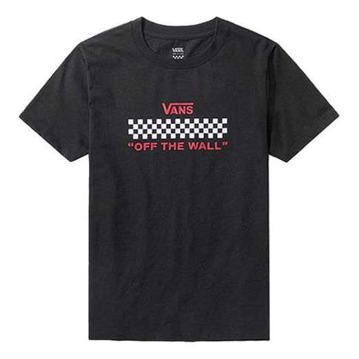 (WMNS) Vans Boyfriend Grid Short Sleeve Black VN0A3ZODBLK