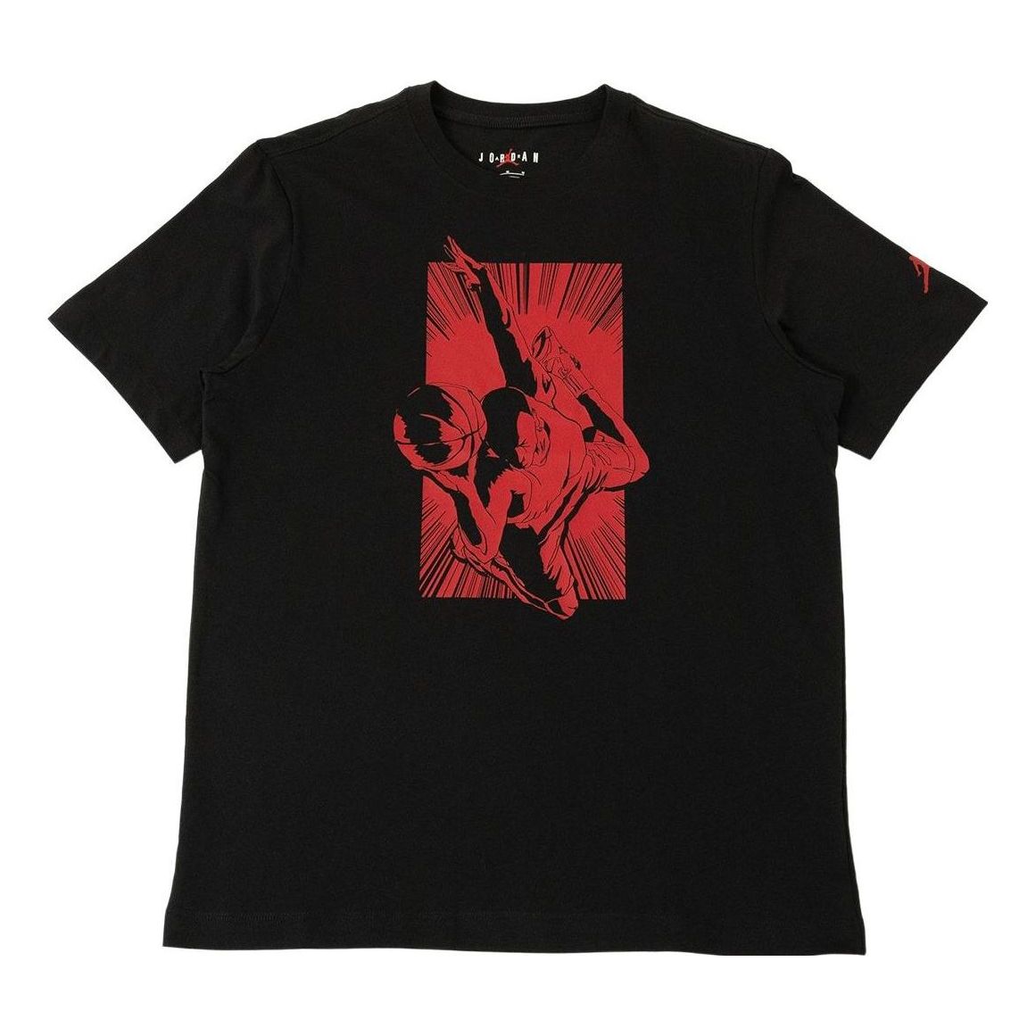 Air Jordan Graphic T-Shirt 'Black Red' FB7462-010