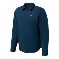 PUMA Paisley Woven Reversible Shacke Shirt 'Blue Grey Black' 534972-64