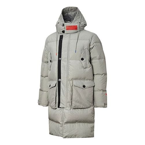PUMA x Attempt Padded Down Jacket 'Grey Black' 598253-84