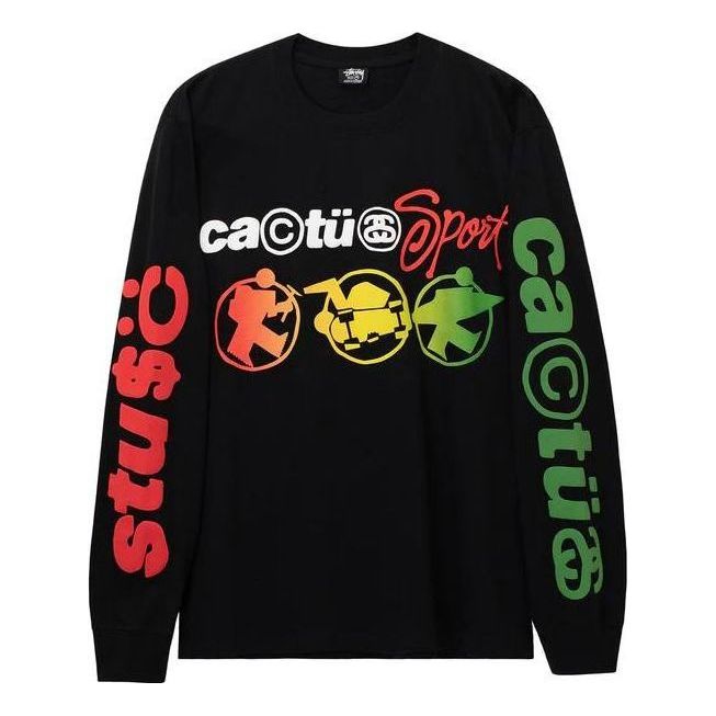 Stussy x Cactus Plant Flea Market Sport Long-Sleeve Tee 'Black' 3993771