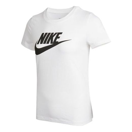 (WMNS) Nike Sports Round Neck Casual Alphabet Printing Short Sleeve White AT2784-100