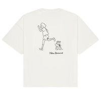 (WMNS) New Balance Running Graphic T-Shirt 'White' AWT42319-CIC