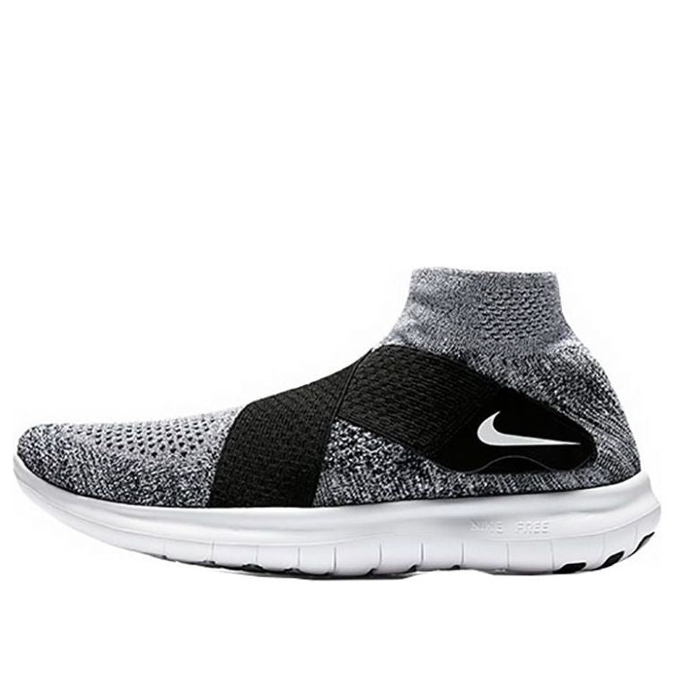 (WMNS) Nike Free RN Motion Flyknit 2017 'Black White' 880846-001
