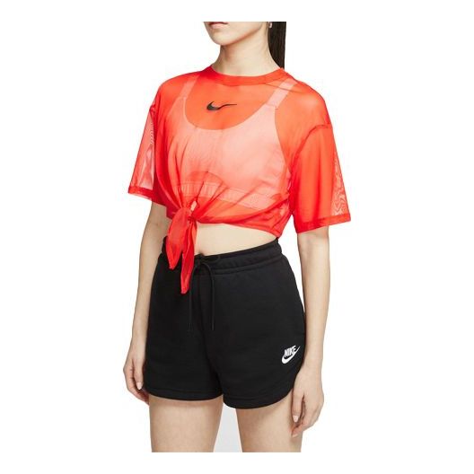 (WMNS) Nike Sportswear Short Sleeve Tops Orange CJ2703-891