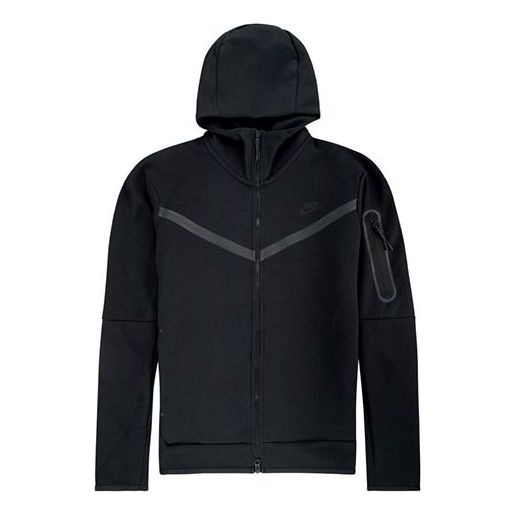 Nike Casual Sports Breathable Zipper Hooded Jacket Black CU4489-010