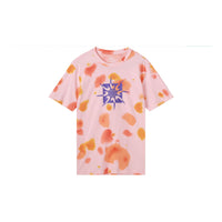 Men's Nike Tie Dye Geometry Pattern Casual Round Neck Short Sleeve Orange T-Shirt DQ1068-610