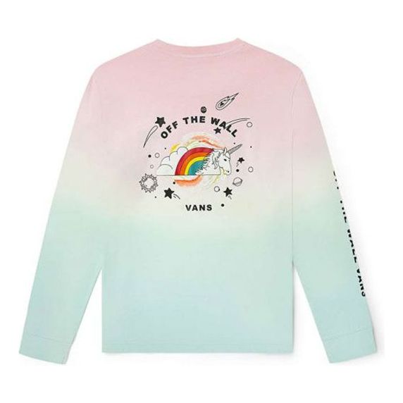 (WMNS) Vans Gradient Rainbow Unicorn Printing Long Sleeves T-Shirt VN0A54LDUUZ