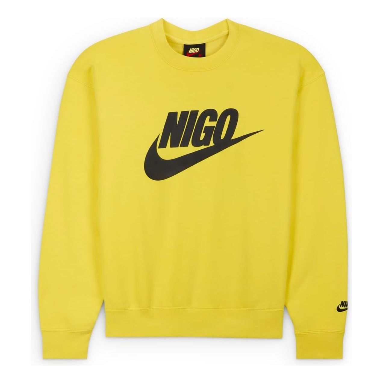 Nike x Nigo Fleece Sweatshirt 'Yellow Black' FV5941-735