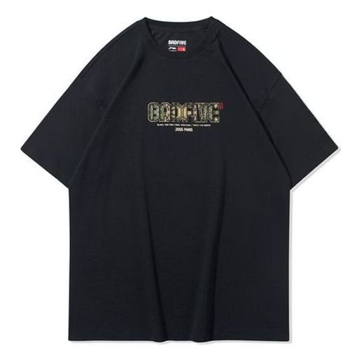 Li-Ning Paris Fashion Week SS20 Series Tee 'Black' AHSQ073-2
