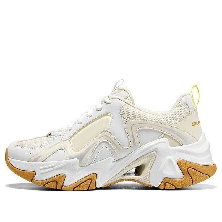 (WMNS) Skechers Stamina V3 'White Yellow' 896151-WYL