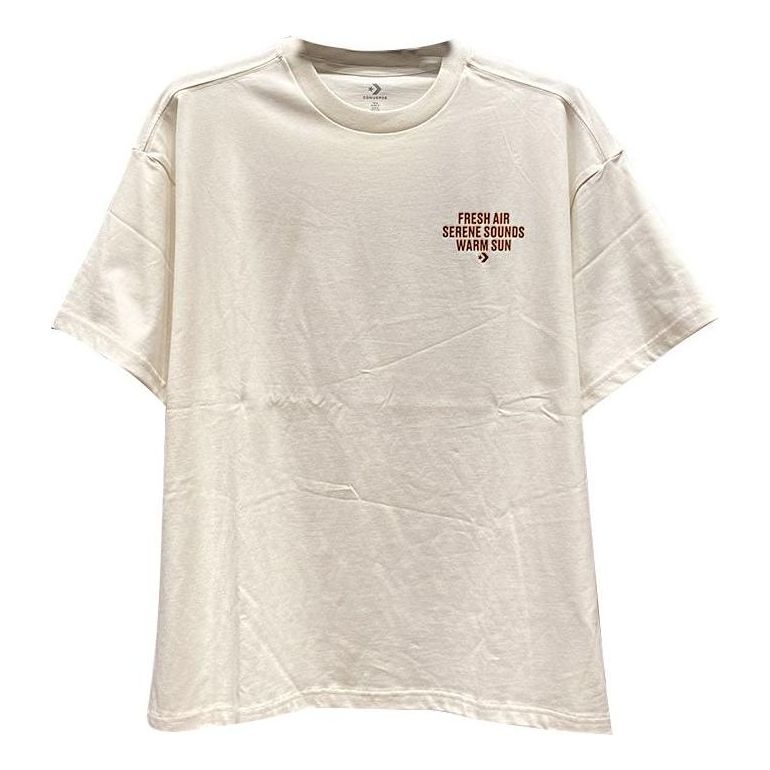 Converse Word Chevron Logo T-Shirt 'Beige' 10025852-A02