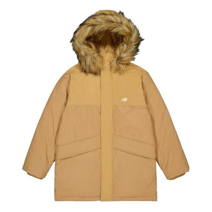 New Balance Warm Long Parka Jacket 'Tan' AMJ33330-DLC