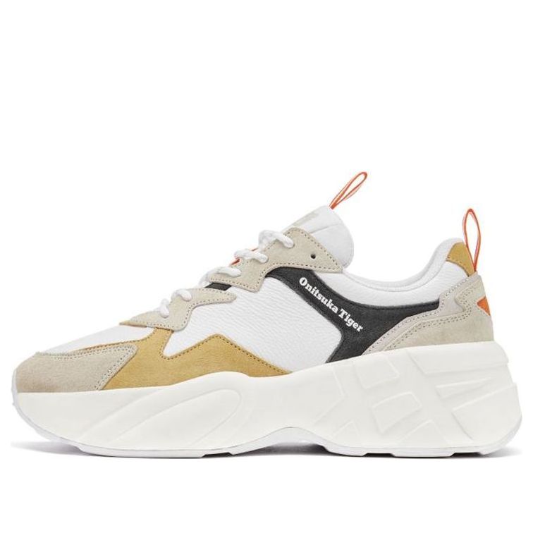 Onitsuka Tiger Pleaker Shoes 'White Beige Yellow' 1183C037-100