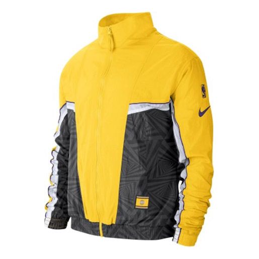 Nike Lakers City Edition Sports Jacket Yellow CN5483-010