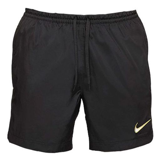 Men's Nike F.c. Soccer/Football Athleisure Casual Sports Lightweight Woven Shorts Black DA2187-010