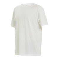 Men's Y-3 SS21 Back Stripe Loose Round Neck Short Sleeve White H16335