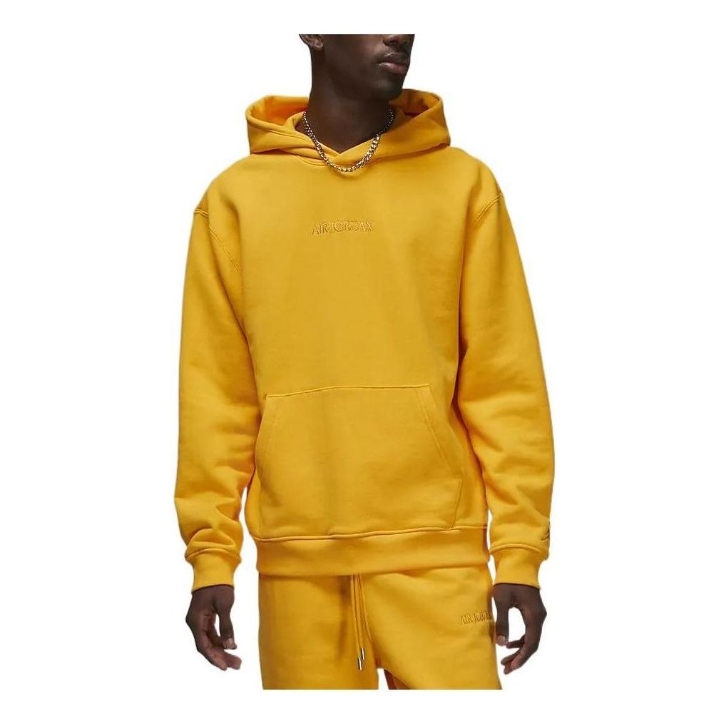 Air Jordan Wordmark Fleece Hoodie 'Yellow' FJ1967-739