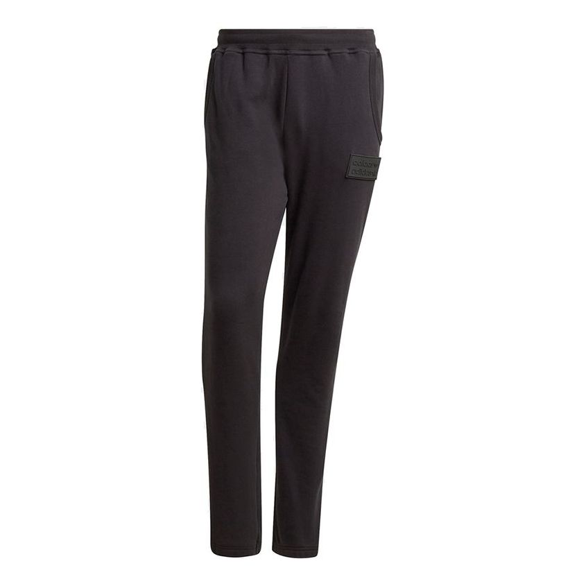 adidas originals SSilicon Swpant Solid Color Casual Bundle Feet Sports Long Pants Black GN3304