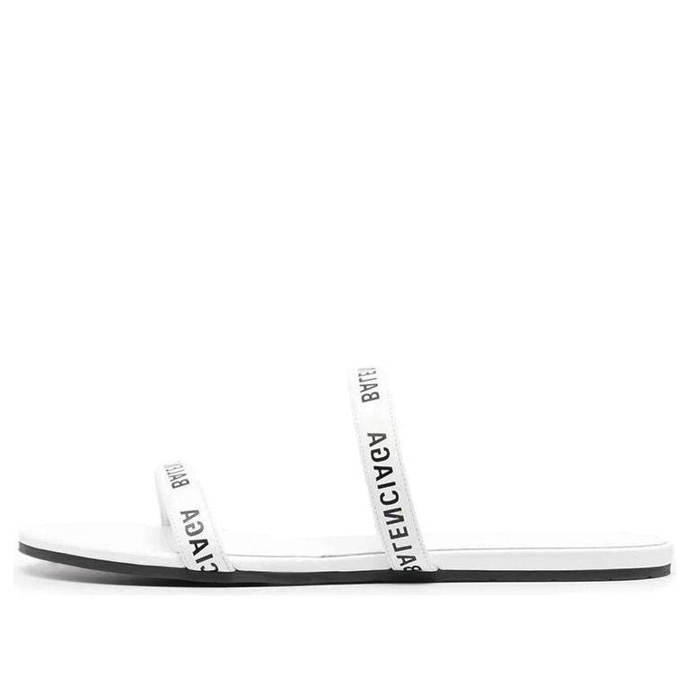(WMNS) Balenciaga Round Sandals 'White Black' 694999WCAE19010