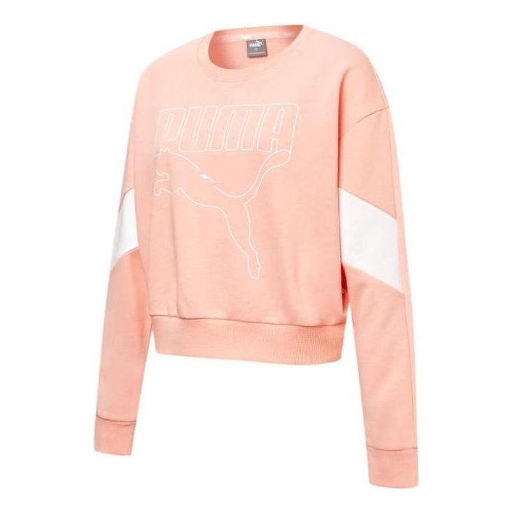 (WMNS) PUMA Rebel Crew Neck Sweater 'Pink' 845607-26