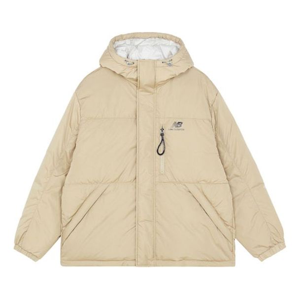New Balance Warm Down Jacket 'Beige White' AMJ13333-HNA