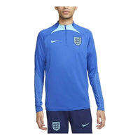 Nike England Dri-Fit Strike 1/4 Zip L/S Drill Top 'Royal Blue' DH6454-480
