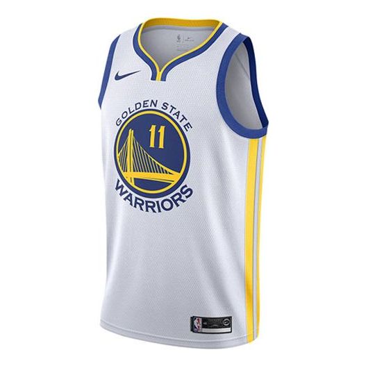 Nike NBA Golden State Warriors SW Fan Edition 19-20 Season 11 Sports Basketball Jersey White AV4945-104