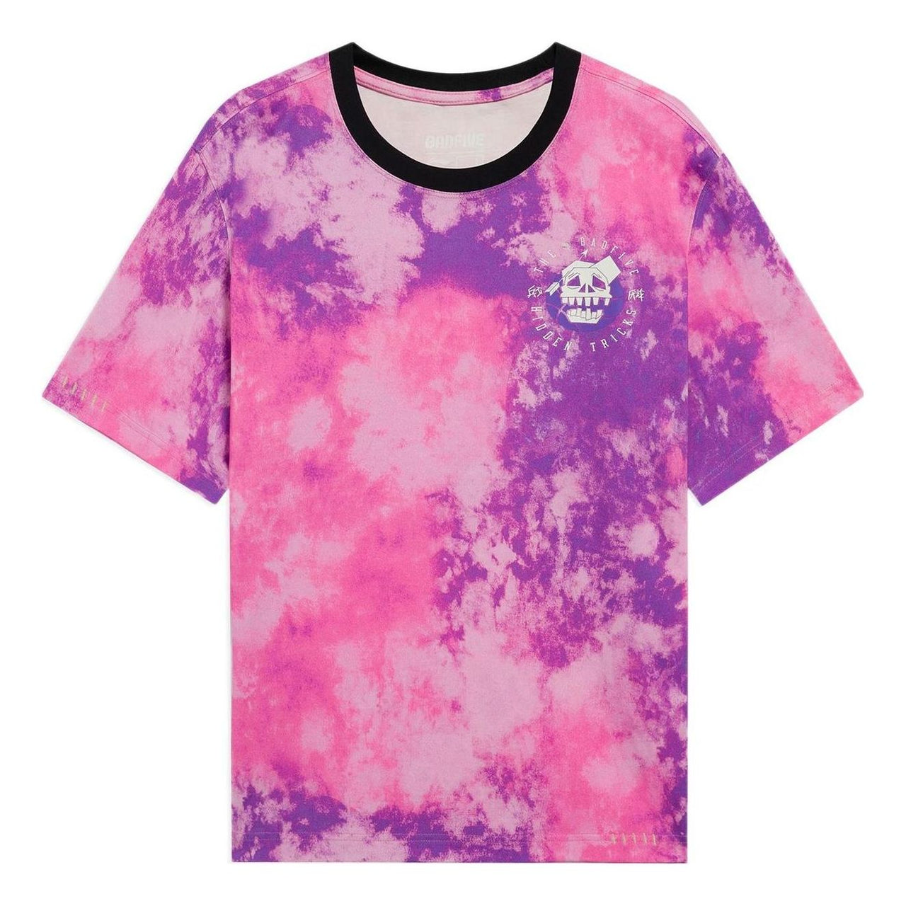 Li-Ning BadFive Skull Graphic Tie Dye T-shirt 'Pink Purple' AHSS389-5