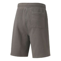 PUMA Solid Color Drawstring Casual Shorts Gray 598524-45