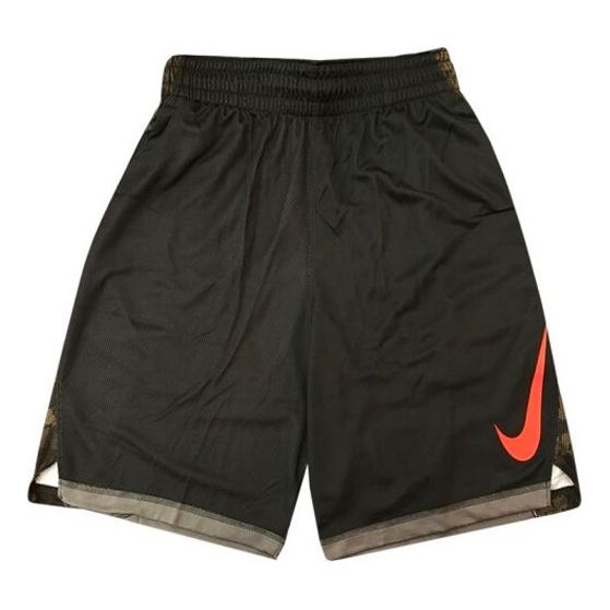 Nike Splicing Sports Basketball Shorts Black CD7098-010