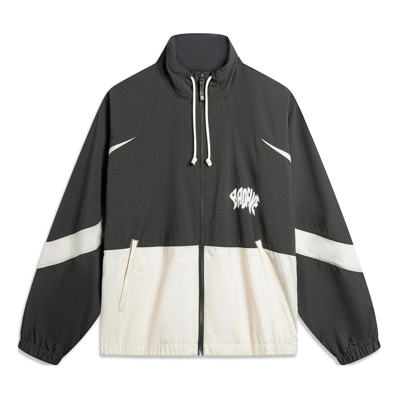 Li-Ning BadFive Graphic Jacket 'Grey White' AFDU419-6